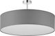 TK Lighting Vienna Modern Fabric Ceiling Light with Socket E27 60pcs Gray