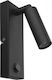 TK Lighting Enzo Single Spot in Black Color