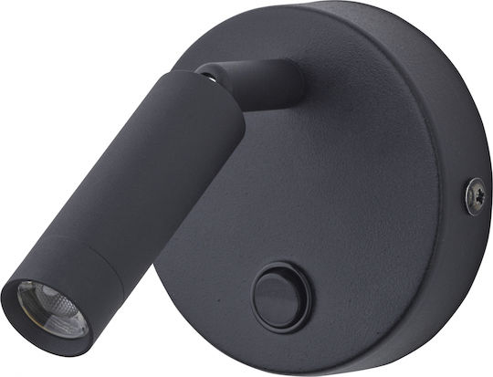 TK Lighting Enzo Μονό Σποτ με Ντουί G9 σε Μαύρο Χρώμα