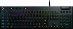 Logitech G815 Lightsync Gaming Tastatură mecanică cu GL Tactil switch-uri și iluminare RGB Negru