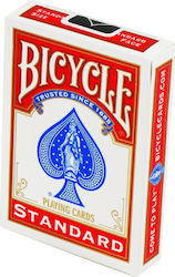 Bicycle Rider Back International Standard Index Τράπουλα Πλαστικοποιημένη Κόκκινη