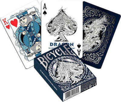 Bicycle Dragon Plasticized Collectable Card Deck Blue