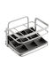 Metaltex Eureka Cutlery Drainer Metallic Black 15x13x10cm