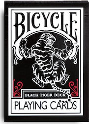 Bicycle Black Tiger by Ellusionist Plasticized Collectable Card Deck Black