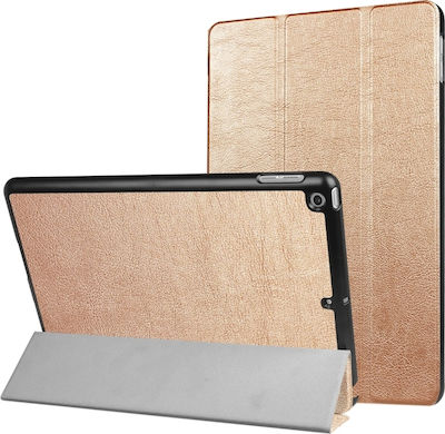 Magnetic 3-fold Flip Cover Piele artificială Aur (iPad 2017/2018 9.7" - iPad 2017/2018 9.7")