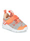 Minnie Παιδικά Sneakers με Σκρατς Light Grey Heather / Cloud White / Semi Coral