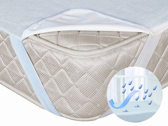 Just Baby Crib Mattress Protector Cotton with Elastic Straps 60x120cm