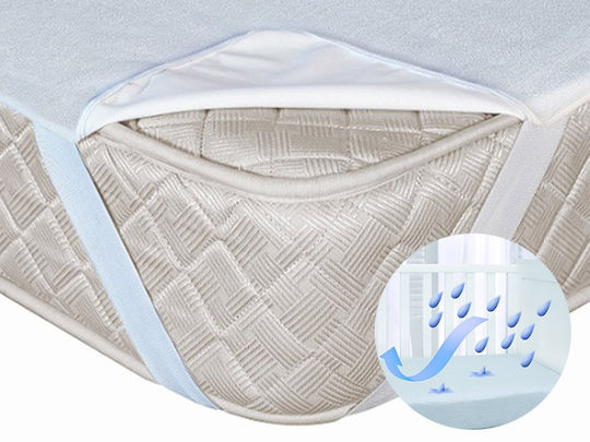 Just Baby Bed Mattress Protector Cotton Terry Towel with Elastic Straps 90x140cm