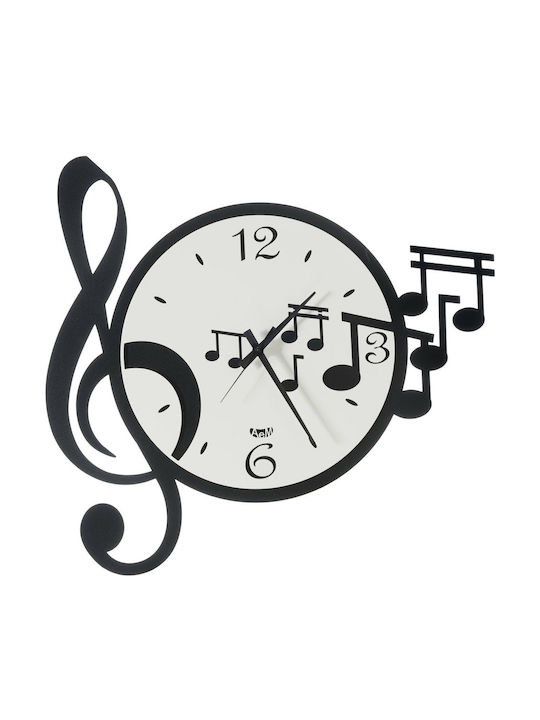 Arti E Mestieri Kids Metal Wall Clock Musica