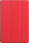 Tri-Fold Klappdeckel Synthetisches Leder / Silikon Rot (Lenovo Tab M10 10.1")