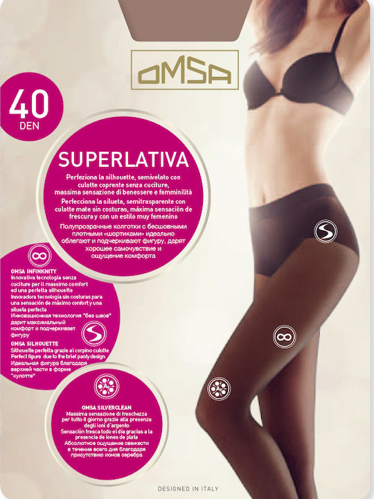 Omsa Superlativa Women's Pantyhose 40 Den Daino