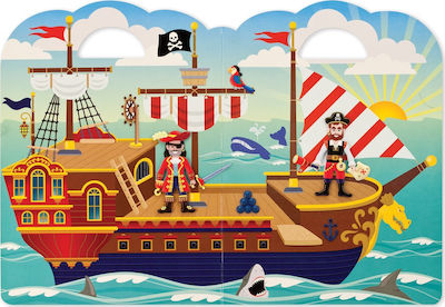 Melissa & Doug Aufkleber-Album Puffy Play Set - Pirate für Kinder 4++ Jahre