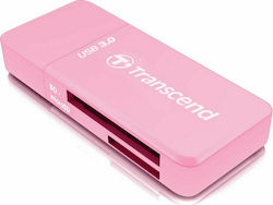 Transcend RDF5 Card Reader USB 3.0 for /S/D/ /m/i/c/r/o/S/D/ / / / / Pink