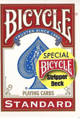 Bicycle Stripper Plasticized Collectable Card Deck Red