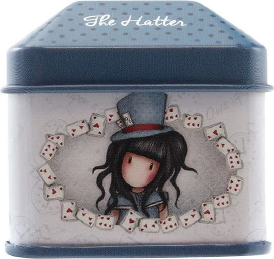 Santoro Stickers The Hatter Trinket Tin with Roll for Children 3+ Years