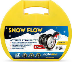 Autoline SnowFlow KN50 Αντιολισθητικές Αλυσίδες με Πάχος 12mm για Επιβατικό Αυτοκίνητο 2τμχ