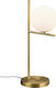 Trio Lighting Pure Metal Table Lamp for Socket E14 with Gold Base