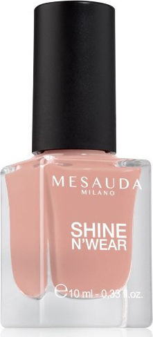 Mesauda Milano Shine n' Wear Lustruirea De Lungă Durată Oja Luciu Uscare Rapidă Bej 10ml