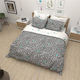 Charalambidis Textiles Πάπλωμα Μονό 160x230εκ. Αστέρια Γκρι Τυρκουαζ