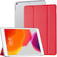 Tri-Fold Klappdeckel Synthetisches Leder / Silikon Rot (iPad 2019/2020/2021 10.2'')