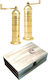 Brass Pepper Mill Gewürzmühle Messing Alexander 20,5cm. Handbuch Gewürzmühlen Metallisch in Gold Farbe 20.5cm 2Stück
