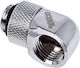 Alphacool Icicle L-connector Rotatable G1 / 4 AG on G1 / 4 IG Fittings Silver