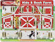 Melissa & Doug Magnetic Construction Toy Magnetic Farm Hide and Seek Board for Children 5+ Years