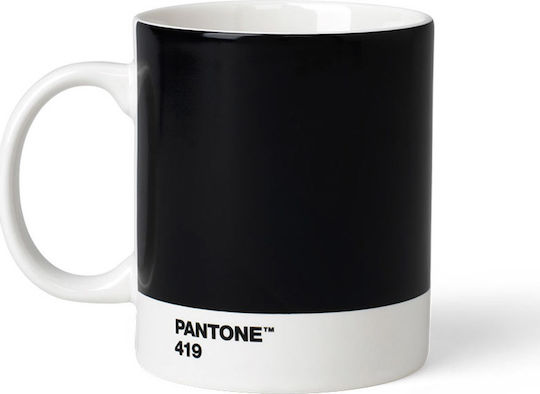 Pantone Lifestyle Becher aus Porzellan Schwarz 375ml