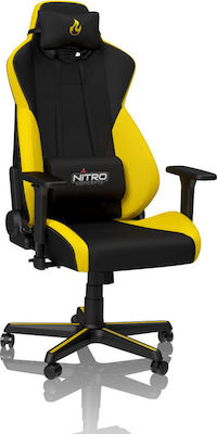 Nitro Concepts S300 Scaun Gaming cu Brațe Reglabile Galbenă