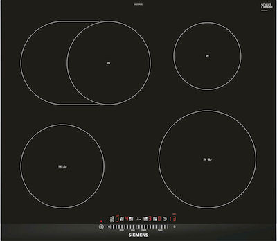 Siemens Plită cu inducție Autonomă cu funcție de blocare 60.2x52εκ.