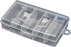 Tool Compartment Organiser 5 Slot Transparent 19.8x11.7x4.5cm