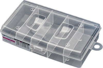 Organizator pentru Compartimentul de Unelte 5 Locuri Transparentă 19.8x11.7x4.5cm.