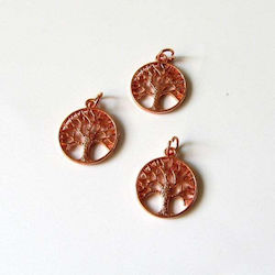 METALLIC TREE OF LIFE 2CM SET/50 (PINK/GOLD)