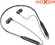 Moxom MX-WL13 In-ear Bluetooth Handsfree Ακουστικά με Αντοχή στον Ιδρώτα Μαύρα