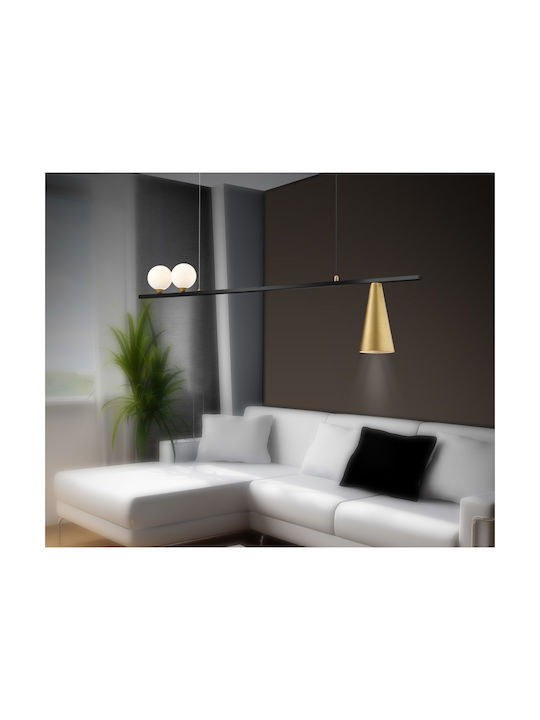 Luma Κρεμαστό Φωτιστικό Μαύρο LED 120x120εκ.
