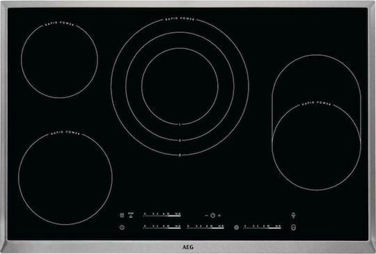 AEG Autonomous Cooktop with Ceramic Burners and Locking Function 76.6x51.6cm