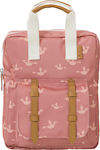 Fresk Birds Small School Bag Backpack Kindergarten in Pink color