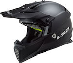 LS2 Fast Evo MX437 Solid Matt Black Κράνος Μηχανής Motocross ECE 22.05 1150gr