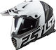 LS2 Pioneer Evo MX436 Evolve On-Off Helmet with Sun Visor ECE 22.05 1350gr Matt Black/White