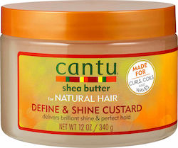 Cantu Κρέμα Μαλλιών Shea Butter Define & Shine Custard για Λάμψη 340gr