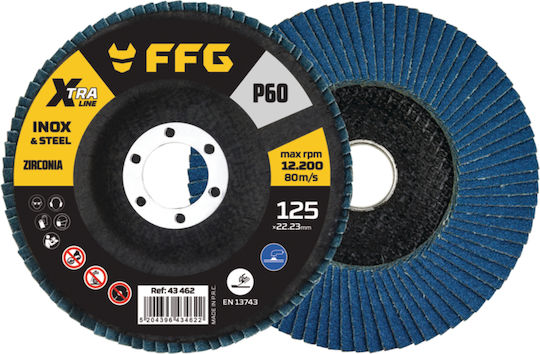FFG Δίσκος Λείανσης Μετάλλου P80 125mm