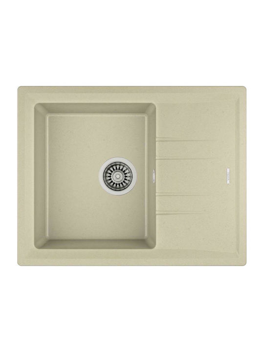 Teka Stone 45 S-TG 1C 1E Ένθετος Νεροχύτης Αρισ...