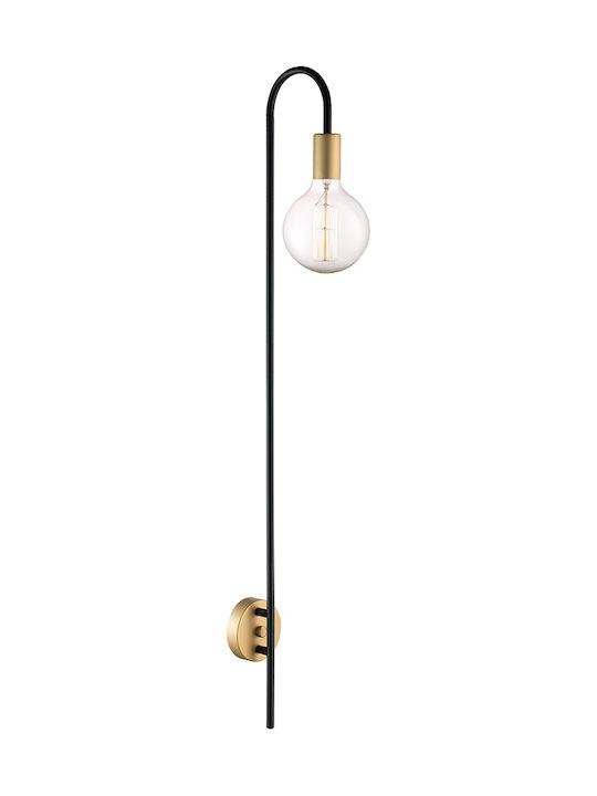 Luma Modern Lamp Wall with Socket E27 Gold 20x20cm