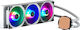 CoolerMaster MasterLiquid ML360P 120mm Triple Fan CPU Water Cooler with ARGB Lighting for AM4/1200/115x Socket White
