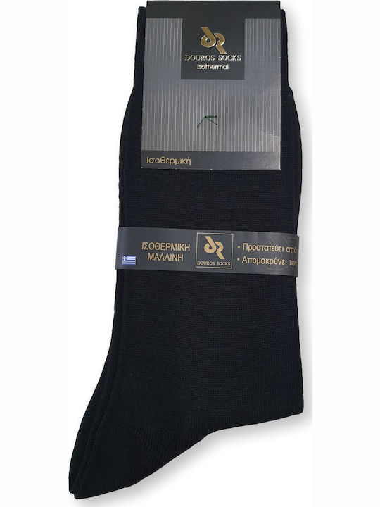 Douros Socks Douros Casual Ανδρικές Ισοθερμικές Κάλτσες Μαύρες