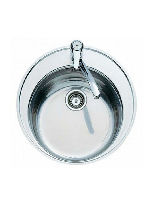 Teka Centroval 1B 10111004 Drop-In Chiuvetă Inox Satinat L51xW51cm Argint