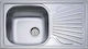Donau 101DE Drop-In Sink Inox Satin W76xD43.5cm Silver