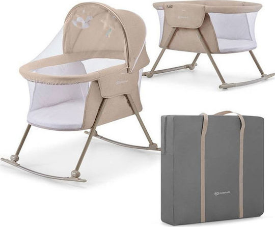 Kinderkraft Люлка Lovi с Матрак и Колела Бежов
