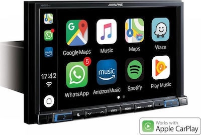 Alpine Car Audio System 2DIN (Bluetooth/USB/AUX/GPS/Apple-Carplay) with Touch Screen 8"