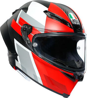 AGV Pista GP RR Multi Full Face Helmet with Pinlock DOT / ECE 22.05 1450gr Competizione Carbon/White/Red 216031D2MY-003